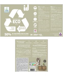 ECO SATIN 2L ECOLABEL peinture avec 50% de matières recyclées